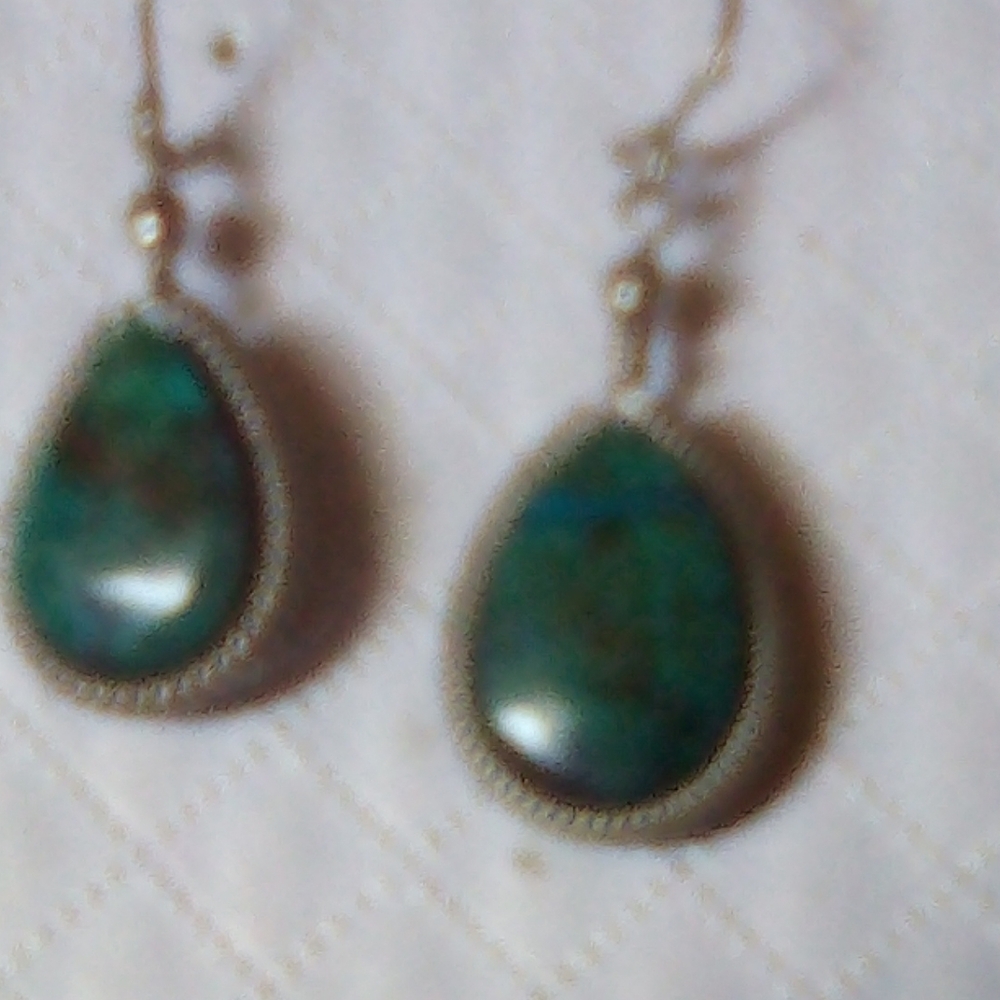 Silver hanging earrings